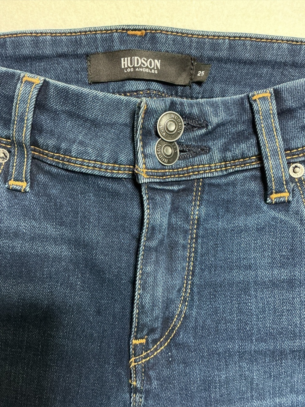 Hudson Hudson Los Angeles Skinny Jeans - Dark Wash - Size 25 - Picture 6 of 10